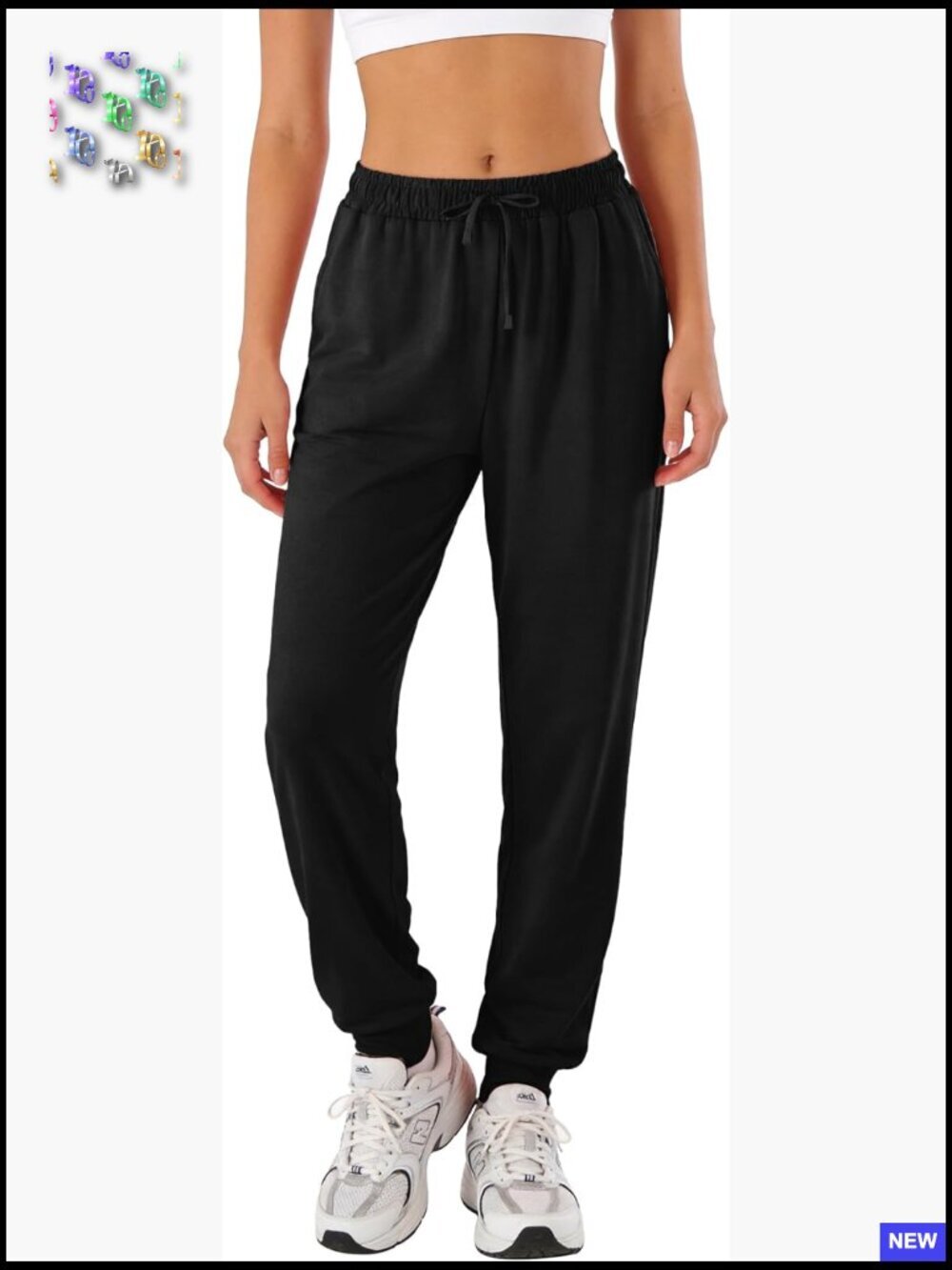 High Waist Sweatpants Joggers Stretch Track Pants with Pockets Athletic Workout